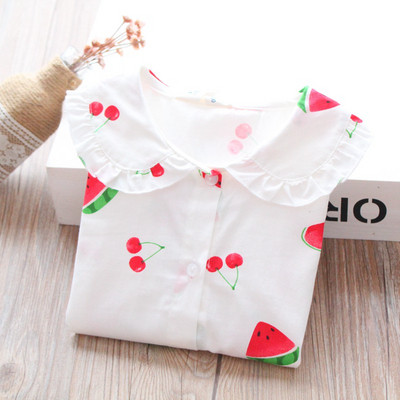 Camasa pentru copii model nou pentru fete in alb