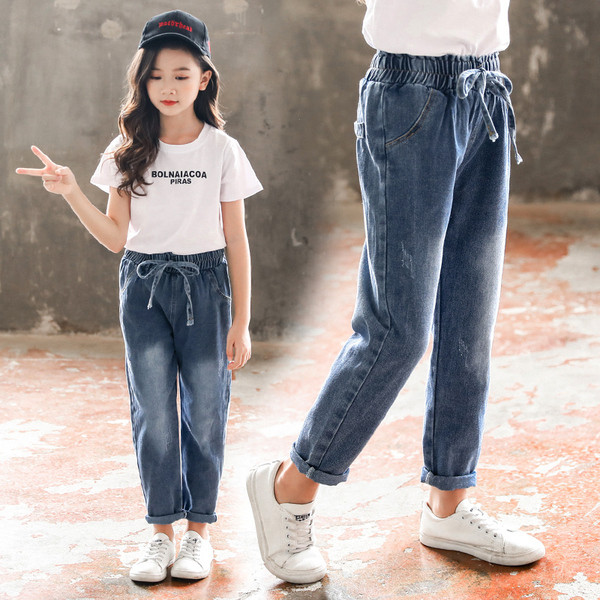 Alkalmi gyerekfarmer lányoknak rugalmas derékkal