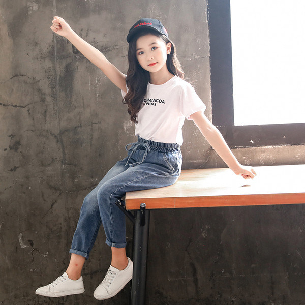 Alkalmi gyerekfarmer lányoknak rugalmas derékkal