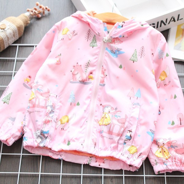 Rózsaszín új modell gyerekkabát lányoknak