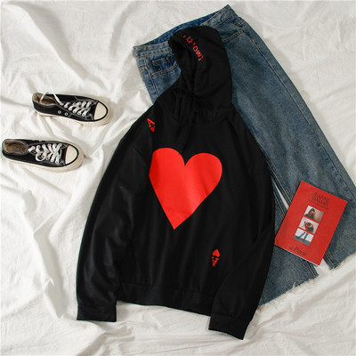 Bluză casual de damă alb-negru cu glugă