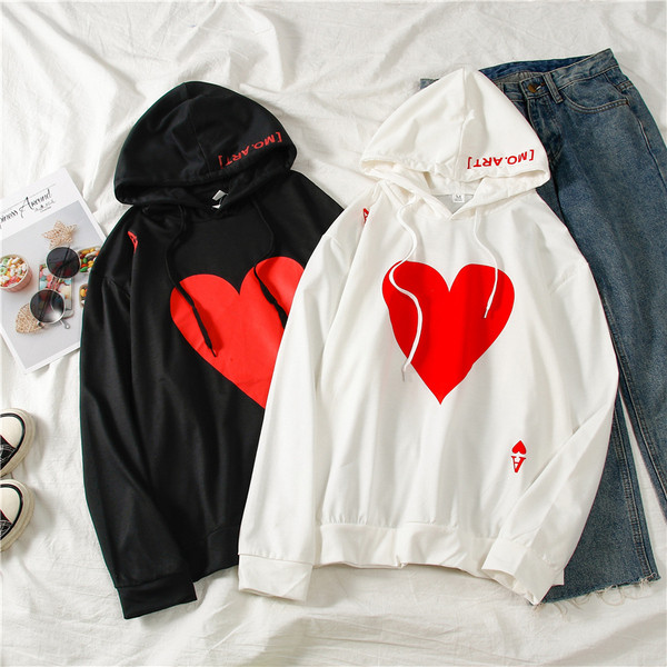 Bluză casual de damă alb-negru cu glugă