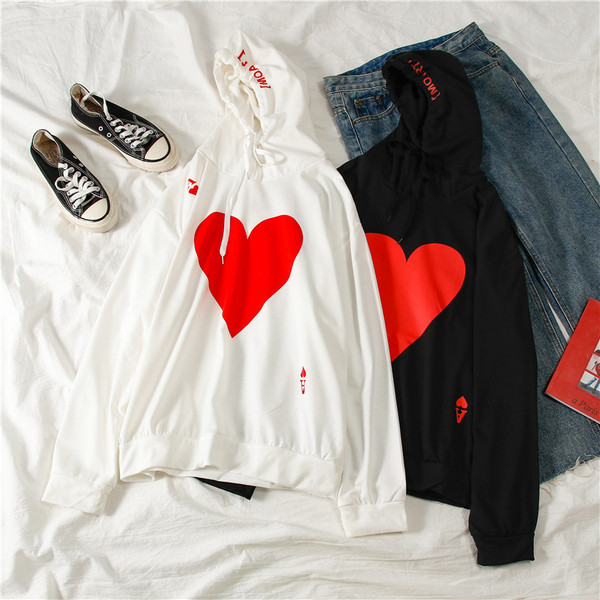 Bluză casual de damă alb-negru cu glugă