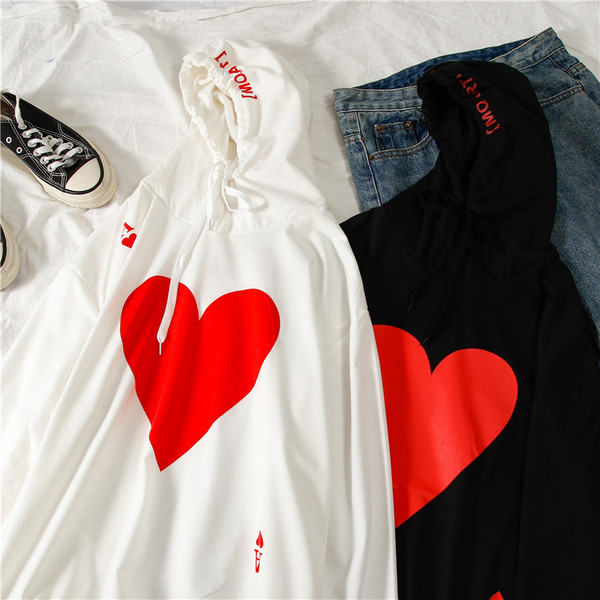 Bluză casual de damă alb-negru cu glugă