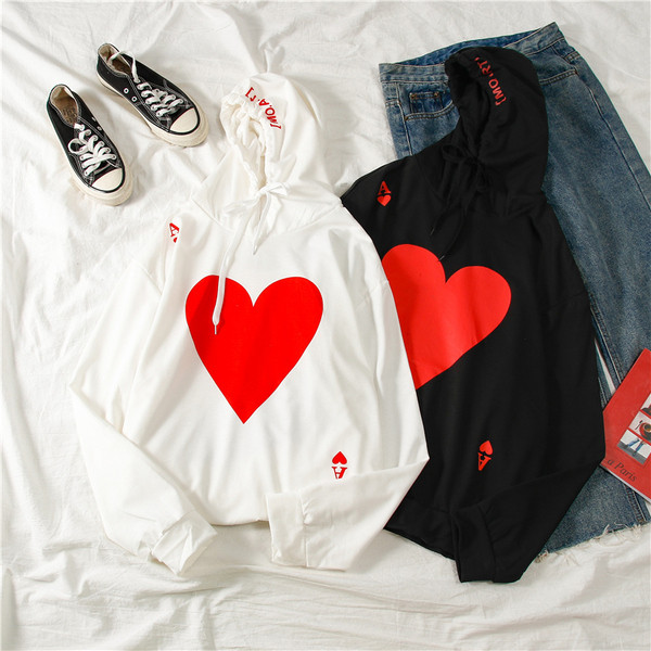 Bluză casual de damă alb-negru cu glugă