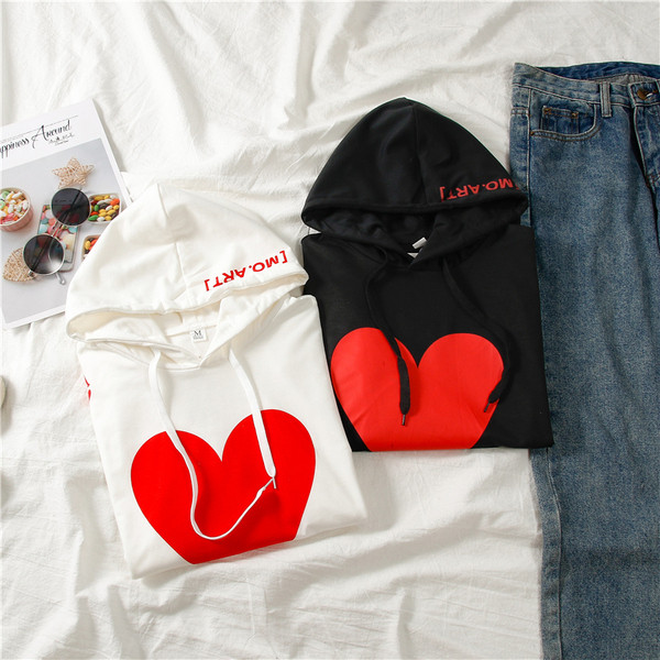 Bluză casual de damă alb-negru cu glugă