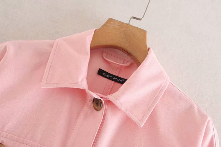 Дамско късо яке в три цвята с връзки