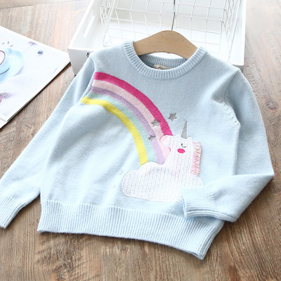 Pulover modern pentru copii cu decolteu O - mai multe culori