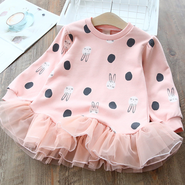 Új modell pöttyös gyerekruha lányoknak két színben