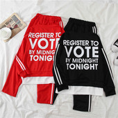 Napi női szett fekete és piros színben