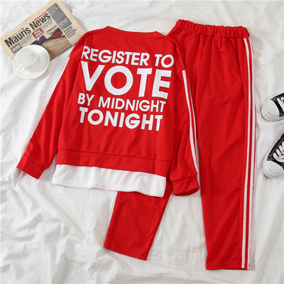 Napi női szett fekete és piros színben