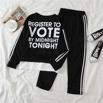 Napi női szett fekete és piros színben