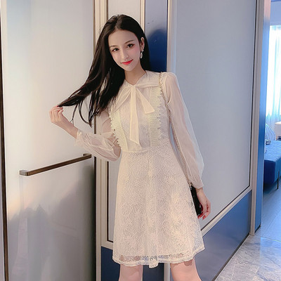 Rochie de dama actuala cu maneca lunga - model croiat