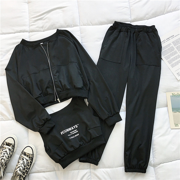 Set zilnic pentru femei din trei părți în trei culori