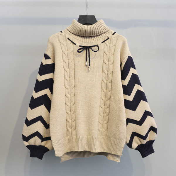 Női téli pulóver nyakkendővel több színben