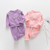 Set zilnic pentru copii din două părți pentru fete în roz și violet