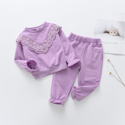 Set zilnic pentru copii din două părți pentru fete în roz și violet