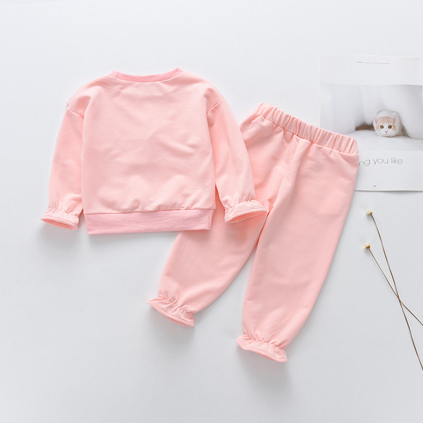 Set zilnic pentru copii din două părți pentru fete în roz și violet