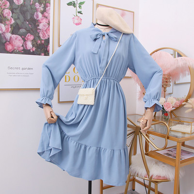 Stílusos női ruha nyakkendővel - többféle színben