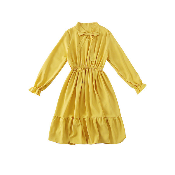 Stílusos női ruha nyakkendővel - többféle színben