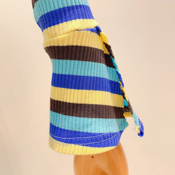 Csíkos női pulóver három színben