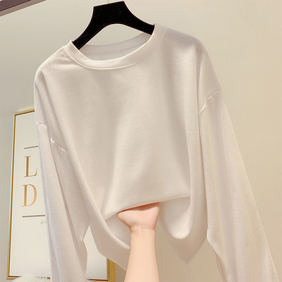 Pulover de dama model larg cu decolteu O - model simplu