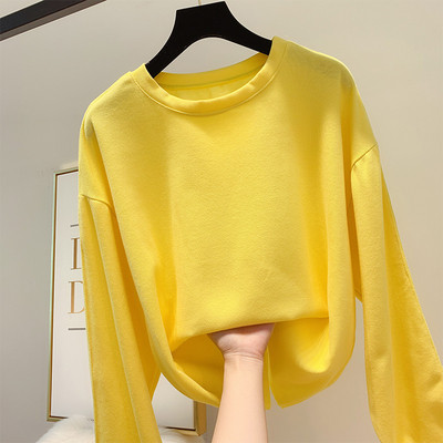 Pulover de dama model larg cu decolteu O - model simplu