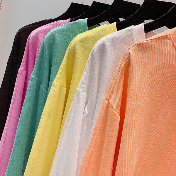 Pulover de dama model larg cu decolteu O - model simplu