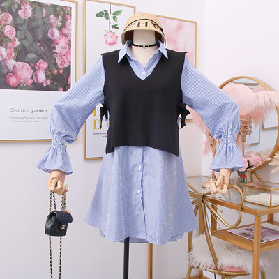 Cămașă modernă de damă în dungi în mai multe culori