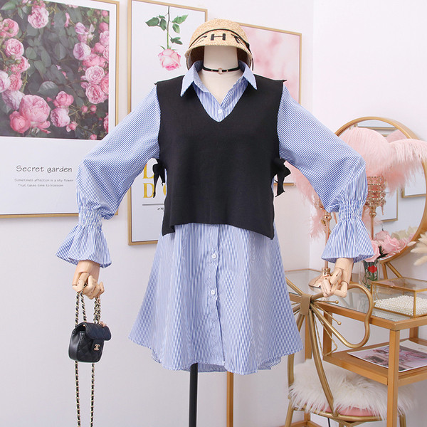 Cămașă modernă de damă în dungi în mai multe culori