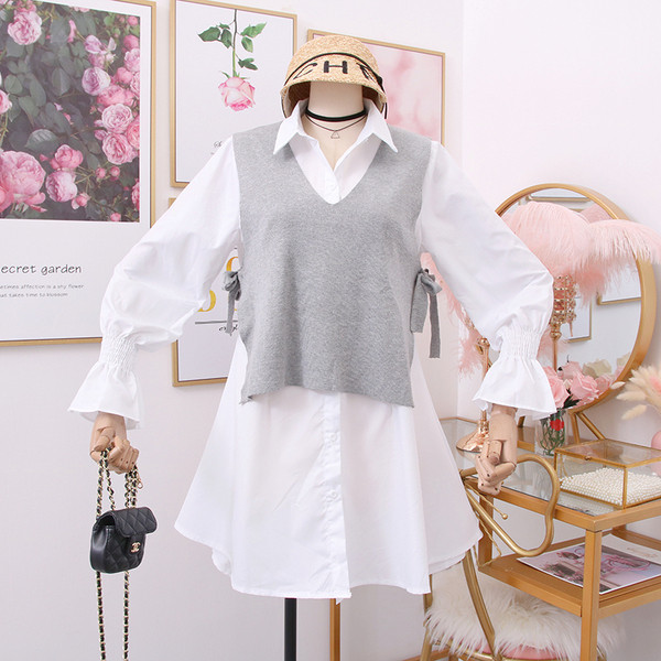 Cămașă modernă de damă în dungi în mai multe culori