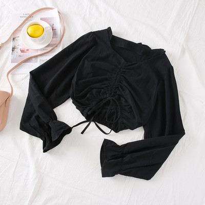 Modern női blúz V-nyakú - négy színben