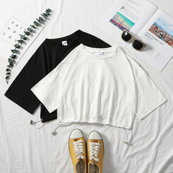 Tricou casual dama - mai multe culori cu cravate