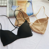 Sutien de dama cu bretele incrucisate in doua culori