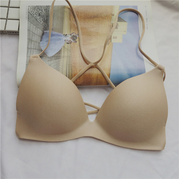 Sutien de dama cu bretele incrucisate in doua culori