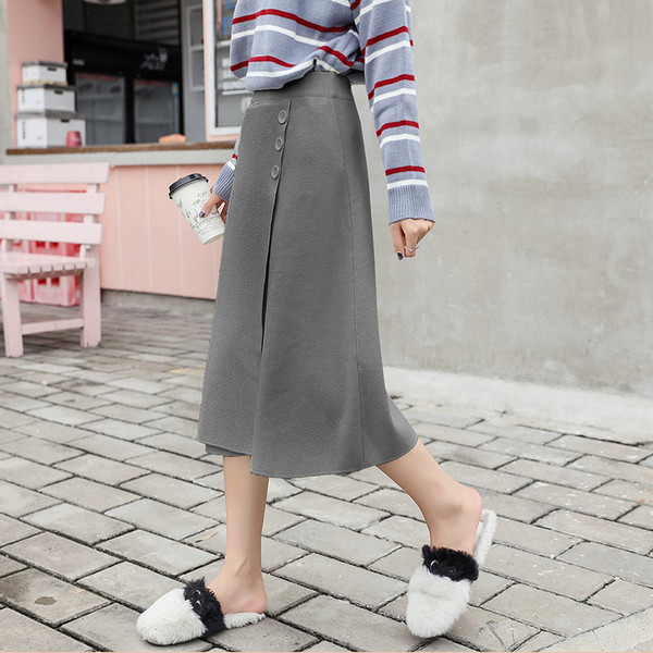 Fusta lunga de dama actuala in trei culori