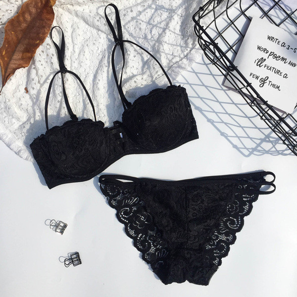 Csipke fehérnemű szett három színben