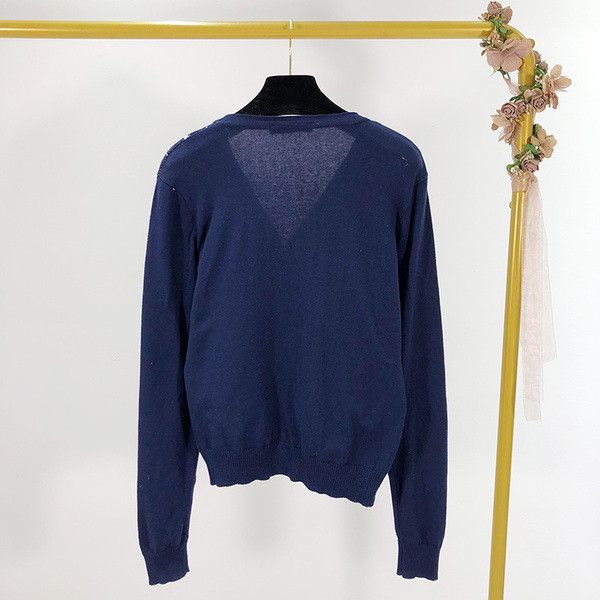 Modern női mellény kék gombokkal