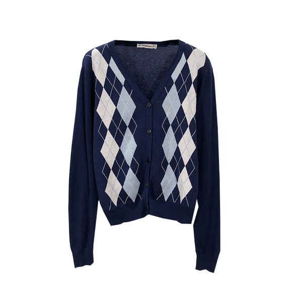 Modern női mellény kék gombokkal