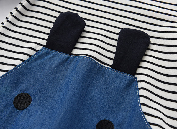 Rochie casual pentru copii pentru fete cu maneci lungi si elemente 3D