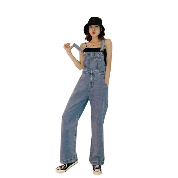 Női modern farmer overall kék színben