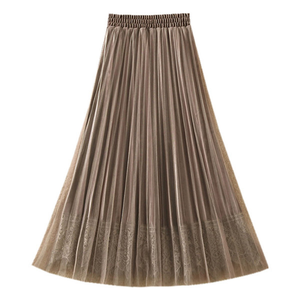 Aktuális női szoknya négy színben - tüllel és csipkével