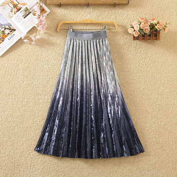 Fusta pliată de damă modernă - în trei culori