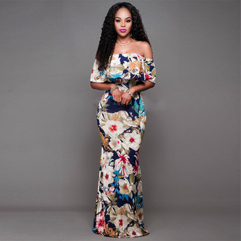 Rochie moderna de dama cu model floral