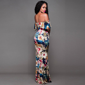 Rochie moderna de dama cu model floral