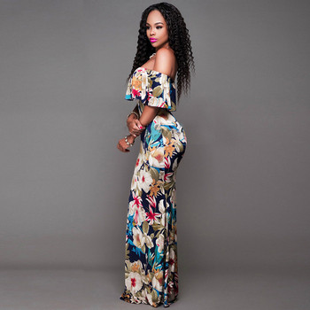 Rochie moderna de dama cu model floral