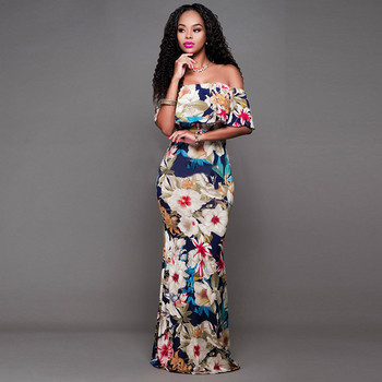 Rochie moderna de dama cu model floral