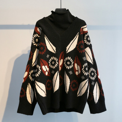 Pulover de iarnă de damă cu decolteu în V în trei culori