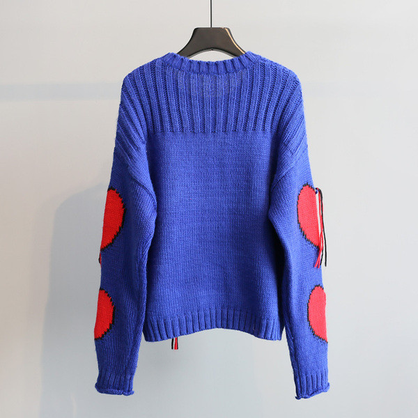 Pulover de dama de ultimă generație cu broderie colorată cu decolteu O