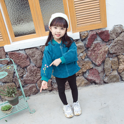 Geaca de toamna copii pentru fete cu broderie in mai multe culori